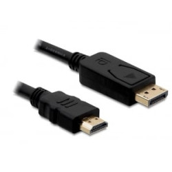 adapter delock displayport-st.high speed hdmi-st. 2,0m gold