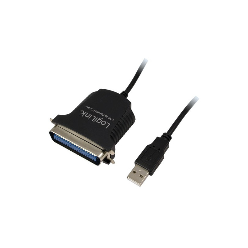 usb cable logilink parallel 1.80m black [au0003c]