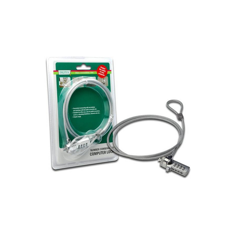 cavo di sicurezza digitus notebook 1.50m [da-40500]