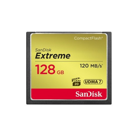 compact flash 128gb sandisk extreme 120mb/s udma7 sdcfxsb-128g-g46