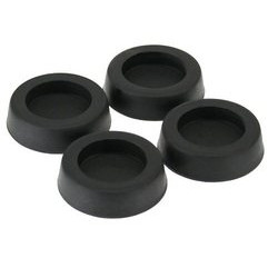 piedini antivibrazione inline in gomma colore nero per pc-case