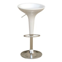 sgabello bar serena group in abs e acciaio h55/78cm bianco [hc148w]