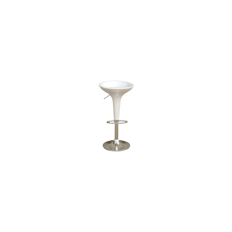 sgabello bar serena group in abs e acciaio h55/78cm bianco [hc148w]