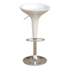sgabello bar serena group in abs e acciaio h55/78cm bianco [hc148w]