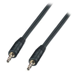 cavo audio lindy jack 3.5mm m/m, 1mt, nero [35641]