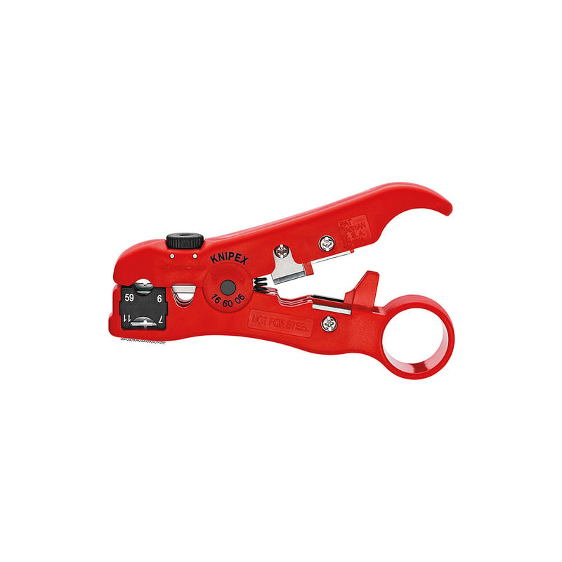 pinza spelafili knipex 166006sb per cavi cossiale [166006sb]