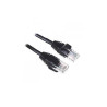 cavo di rete patch a-lan (rj45 - rj45) u/utp cat.5e 1m nero