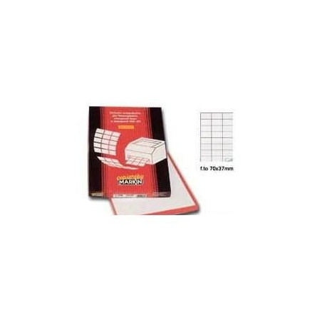 Etichette markin adesiva c/519 rosso 100 fogli a4 (4 etichette da
