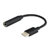 adattatore audio savio ak-35/b usb-c mini jack 3.5mm nero