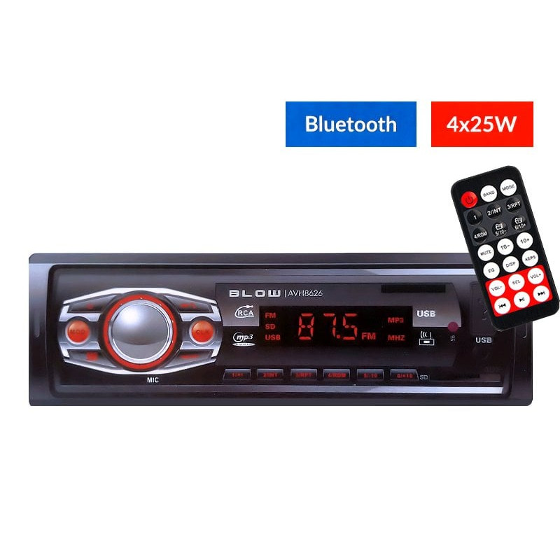 autoradio blow avh-8626 mp3/usb/sd/mmc/bt [dsbloravh862600]