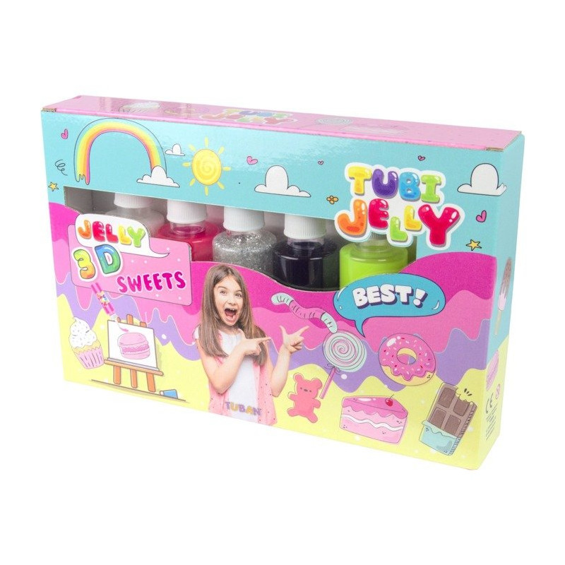 tuban - tubi jelly set 6 colors, sweets [jitubz0uh033231]