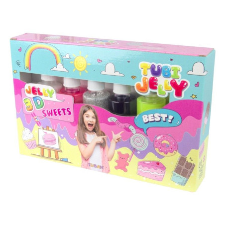 tuban - tubi jelly set 6 colors, sweets [jitubz0uh033231]