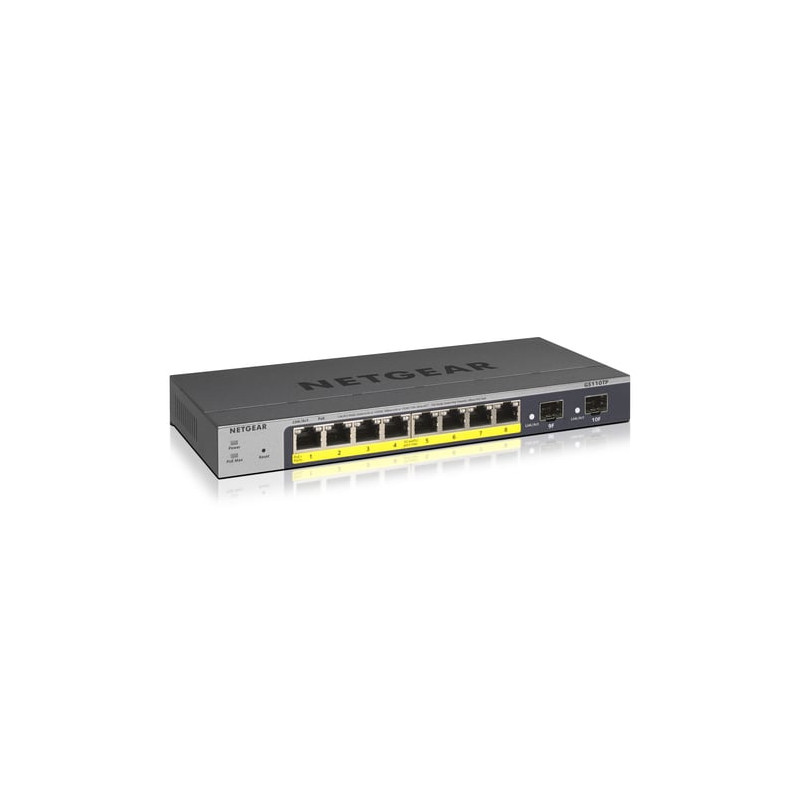 switch netgear gs110tp gestito l2/l3/l4 gigabit ethernet (10/100/1000)