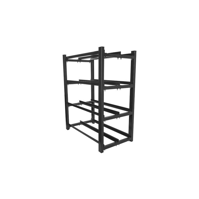 scaffale per ups lanberg 830x454 2 righe 4 livelli 8 nero