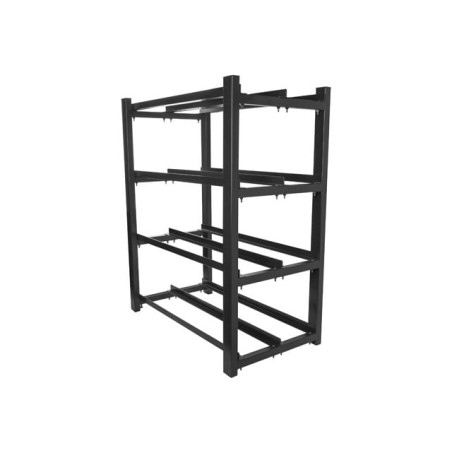 scaffale per ups lanberg 830x454 2 righe 4 livelli 8 nero