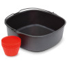 kit cottura in forno philips baking master nero/rosso