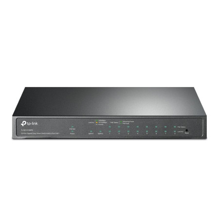 switch tp-link 10-port gigabit ethernet 8-port nero [tl-sg1210mpe]