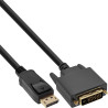 cavo convertitore inline displayport a dvi 3m nero [17113]
