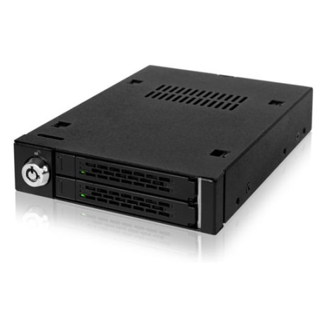 Box hard disk 3,5 raidsonic icy dock 2 da 2,5 sata hdd/ssd [mb992sk-b]