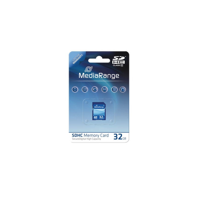 32gb scheda sd mediarange sdhc cl.10 [mr964]