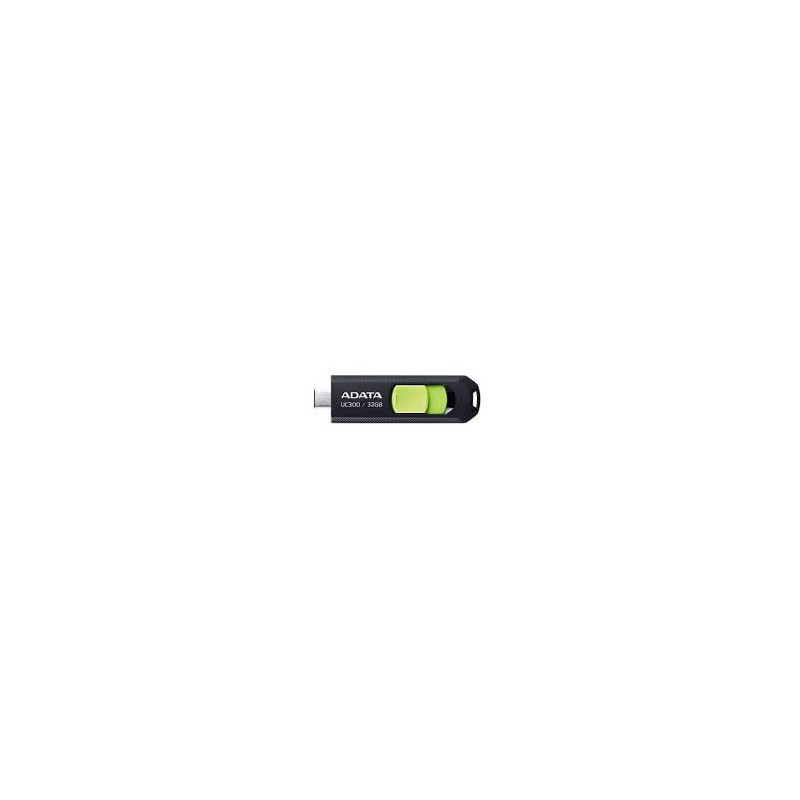 pen drive 32gb adata uc300 usb 3.2 nero/verde [acho-uc300-32g-rbk/gn]