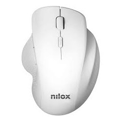 mouse wireless ergonomico nilox 3200 dpi bianco [nxmowi3002]