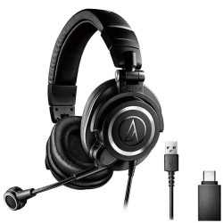 cuffie audio-technica ath-m50xsts-usb con microfono nero