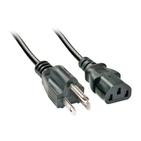 cavo di alimentazione lindy con spina 2m nero [30338]