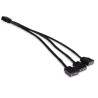 cavo alphacool splitter y argb 3pin 3x 3pin 15cm nero