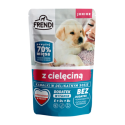 cibo umido per cani frendi junior bocconcini in salsa delicata con