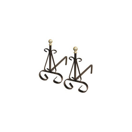 Alari mille pomoli in ottone 35x15 h 25 [mille]