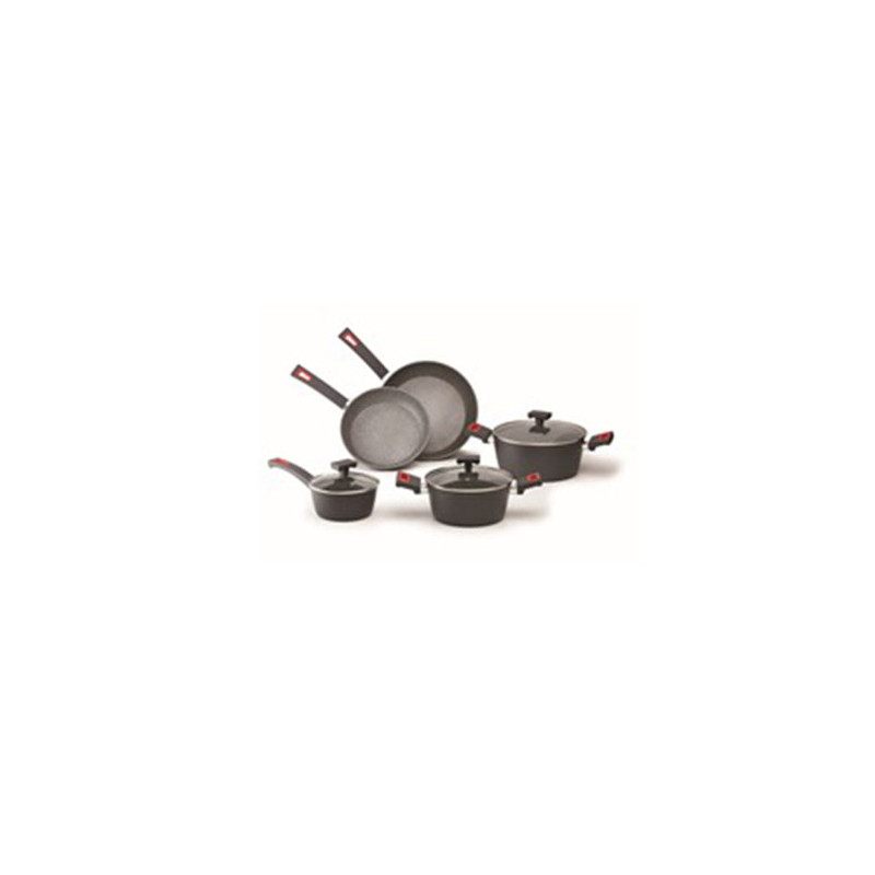 set batteria pentole aeternum ghidini cipriano 2293 viva'?grigio