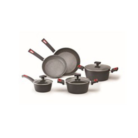 set batteria pentole aeternum ghidini cipriano 2293 viva'?grigio