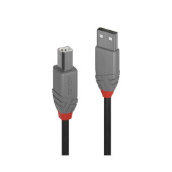 cavo lindy usb-a/usb-b 2.0 5m nero [36675]