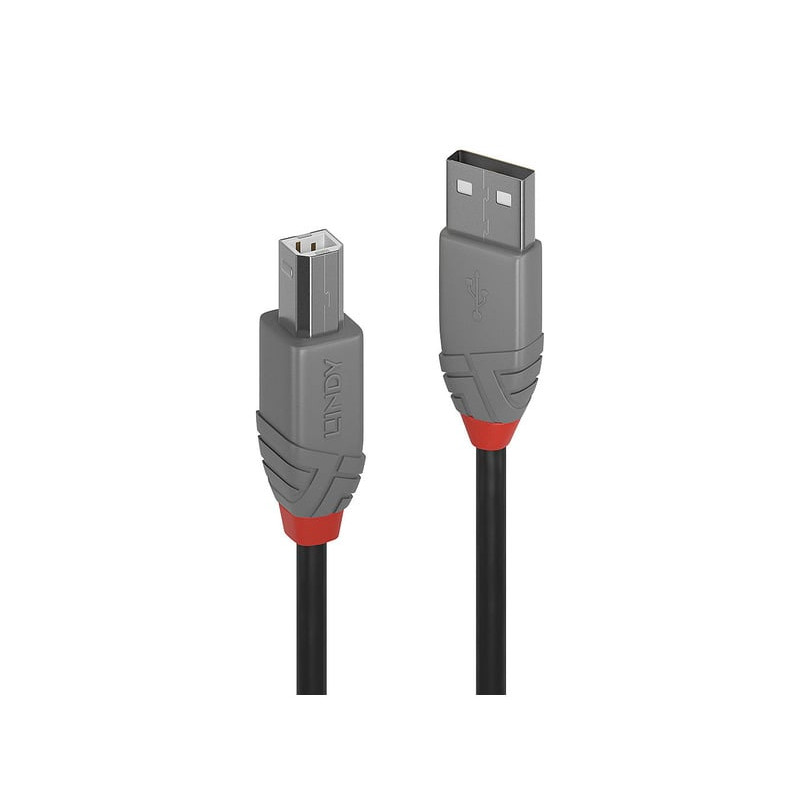 cavo lindy usb-a/usb-b 2.0 5m nero [36675]