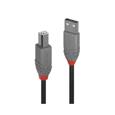 cavo lindy usb-a/usb-b 2.0 5m nero [36675]