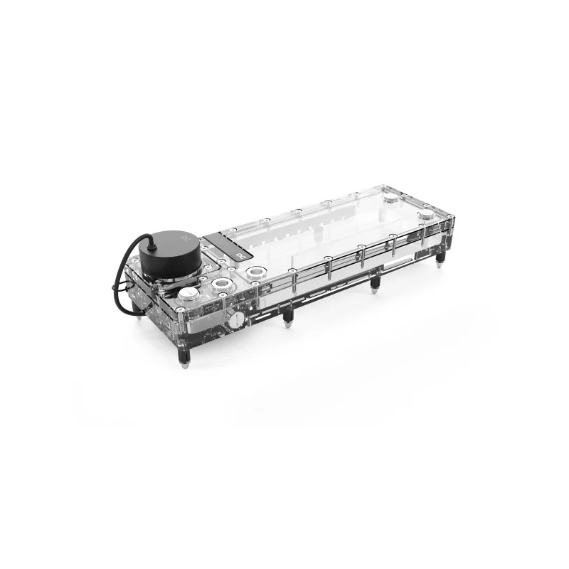 pompa serbatoio alphacool core flat reservoir 360 nero/trasparente