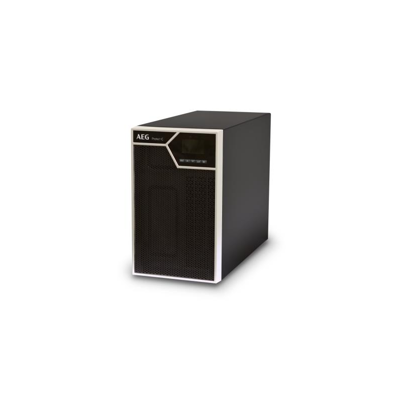 gruppo di continuita' aeg ups protect c. 3000lcd+ 3000va/3000w/230v/argento/nero