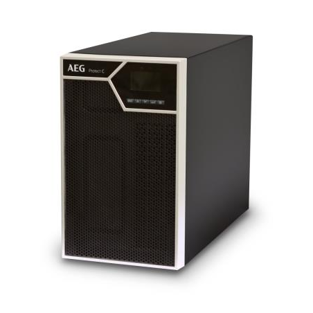 gruppo di continuita' aeg ups protect c. 3000lcd+ 3000va/3000w/230v/argento/nero