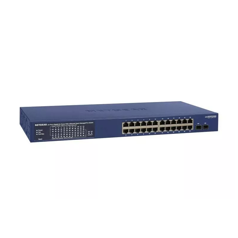 switch netgear smart gs724tpp l2/l2+/l3 24 porte gigabit ethernet