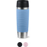 tazza termica emsa travel mug waves grande 0.5l azzurro/acciaio inossidabile