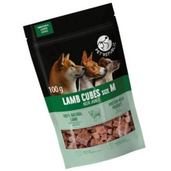 snack per cani petrepublic cubetti di agnello 100g