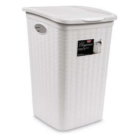 Portabiancheria stefanplast elegance bianco 50 [stefanplast]