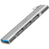 hub usb logilink ultra slim ua0437 4 porte da usb-c ad 1xusb-a