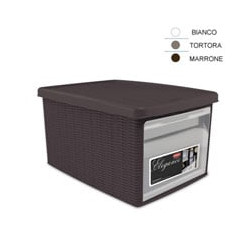 Box stefanplast elegance multiuso tortora 29x39 h 21 [stefanplast]