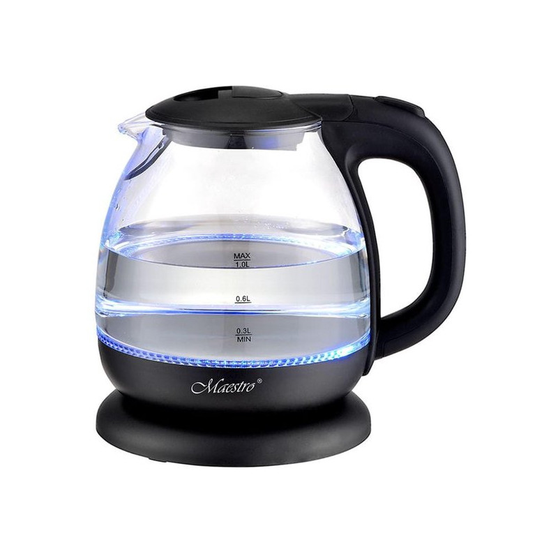 bollitore elettrico maestro mr-055 1l 1100w nero [mr-055-black]