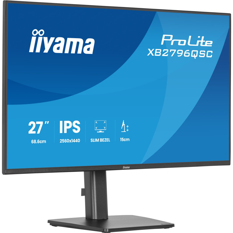 monitor led 27'' iiyama prolite xb2796qsc-b1 qhd 2560x1440