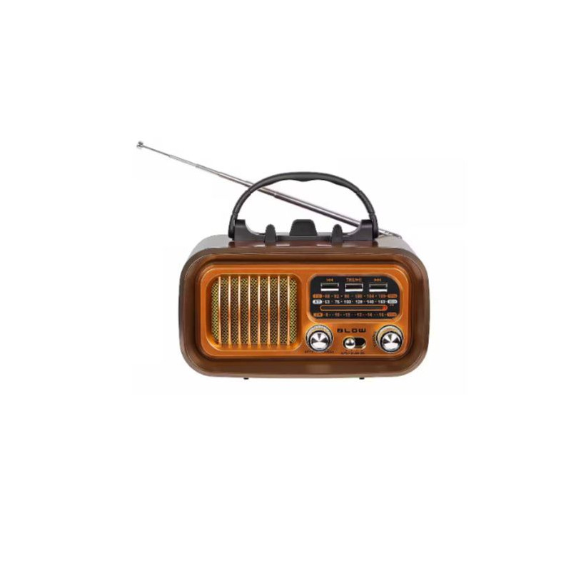 radio solare blow ra16 am-fm bluetooth portatile 1200mah marrone