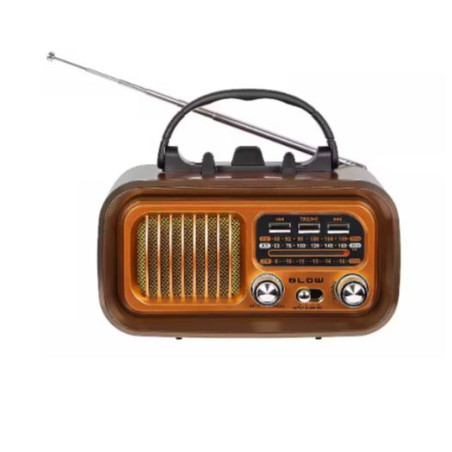 radio solare blow ra16 am-fm bluetooth portatile 1200mah marrone