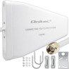 antenna direzionale qoltec 4g 5g lte 9dbi esterna n femmina 3m bianco
